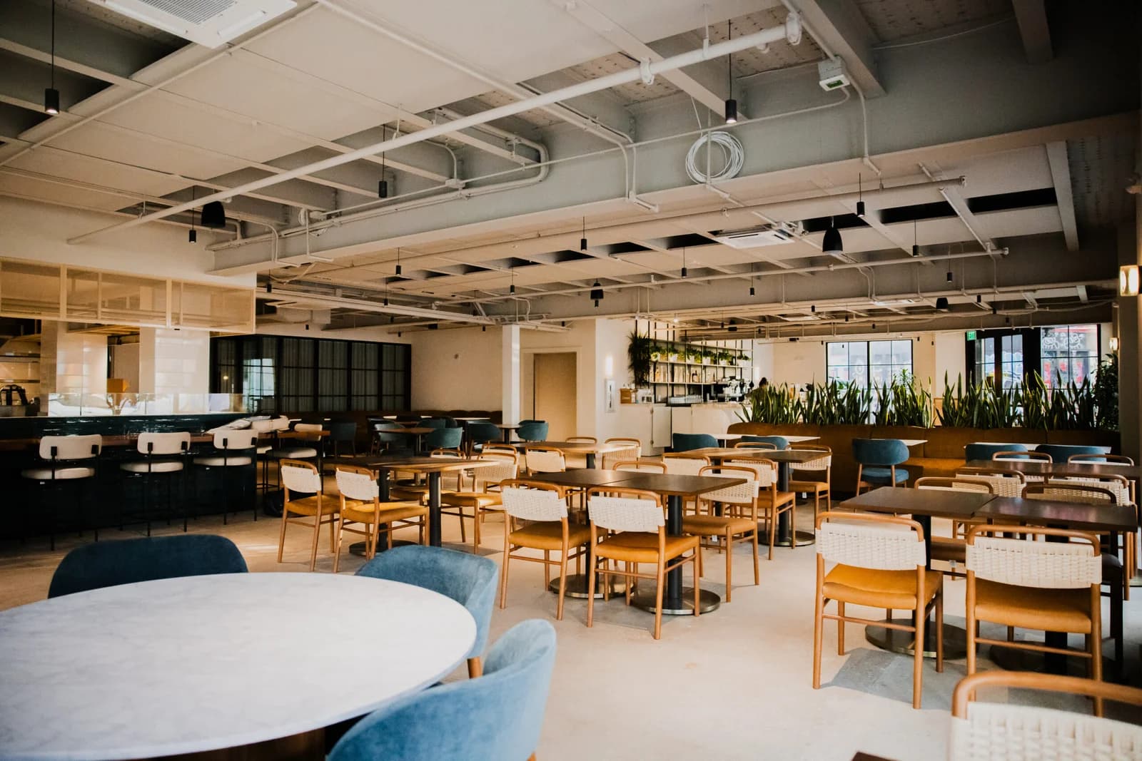 The dining room at Cotidiano in Wynwood